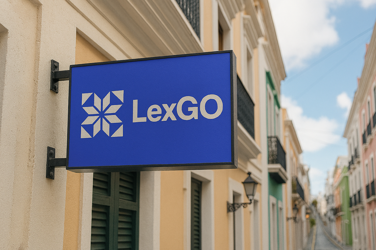 Letrero o rótulo físico de la firma legal digital LexGO
